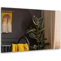 Coloray Badspiegel Wandspiegel Glas Rechteckig - Rahmenloser Spiegel - 80 cm x 60 cm - Garderobenspiegel