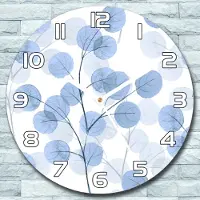 Coloray Wanduhr aus Glas Rund fi 30 Zweige Abstraktion Quarz Deko Wohnzimmer Büro