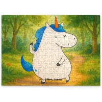 Mr. & Mrs. Panda Puzzle Einhorn Mann Design 192 Teile - Weiß - Geschenk, 2000, Party, Unicorn, 500, Einhörner, Freundin, Puzzlespiel, Familie, Legespiel, 1000