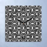 Coloray Wanduhr Echt-Glas-Küchenuhr Geometrische Würfel Quarz 30x30 Deko Bilder