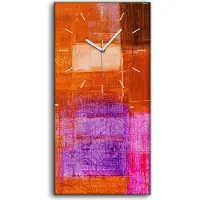 Coloray Wandbild Leinwand Bilder Wanduhr Geräuschlos 30x60 Ölgemälde Abstrakte Kunst - weiße Hände
