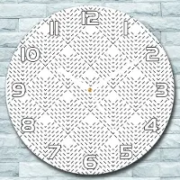 Coloray Wanduhr aus Glas Rund fi 30 Abstrakte Geometrie Quarz Deko Wohnzimmer Büro