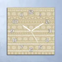 Coloray Deko Glasuhr Wanduhr 30x30 Regelmäßiges Muster Quarz Küchenuhr Bürouhr