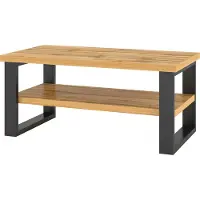 Masseno Couchtisch HALENZA 110 cm Kaffetisch für Wohnzimmer Sofatisch Wohnzimmertisch Eiche Wotan