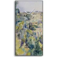 Coloray Wandbild Leinwand Bilder Wanduhr 30x60 Blick auf die Domaine Saint Joseph - weiße Hände