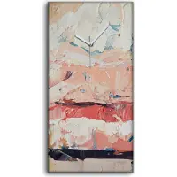 Coloray Küche Wohnzimmer Wand Leinwand Uhr 30x60 Malerei Abstrakte Kunst Lippen - weiße Hände