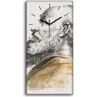 Coloray Dekor Leinwand Uhr Wandbilder 30x60 Malerei Antikes Griechenland Traditionelle - schwarze Hände