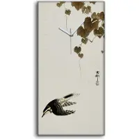 Coloray Küche Wohnzimmer Wand Leinwand Uhr 30x60 Malerei Asiatische Tier Vogel Kunst - weiße Hände