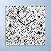 Coloray Wanduhr Echt-Glas-Küchenuhr Winzige Dreiecke Quarz Lautlos 30x30 Deko Bilder