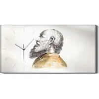 Coloray Dekor Leinwand Uhr Wandbilder 60x30 Malerei Antikes Griechenland Traditionelle - weiße Hände