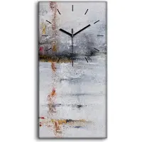 Coloray Leinwand Wanduhr Wandkunst Uhr Geräuschlos 30x60 Malerei Abstrakte Kunst - schwarze Hände