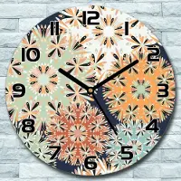 Coloray Wanduhr aus Glas Rund fi 30 Farbenfrohes grün Quarz Deko Schlafzimmer Büro