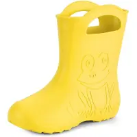 Ladeheid Damen federleichte Eva Gummistiefel Regenschuhe LA-CA-09 (Gelb, 38/39 EU)