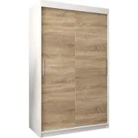 MEBLE KRYSPOL Kleiderschrank, Schiebetürenschrank Schlafzimmer, Schrank TOKYO 120 cm