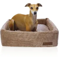DOTTY Hundesofa CUBE Hundebett Hundekissen Tierbett Katzenbett Hundekorb Schlafplatz Größe M (50 x 50 cm)