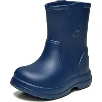 Ladeheid x Camminare Gummistiefel Kinder aus leichtem EVA wasserdicht rutschfest und angenehm flexibel mit schlichtem robustem Design für komfortable Alltagswege LA-CA-18 (MarineBlau, 22/23 EU)