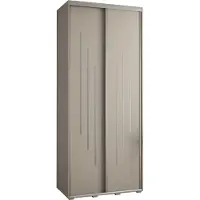 MEBLE KRYSPOL Kryspol Dakota 8 Schrank, zwei Türen - 235,2x120x60cm - Kaschmir Silber
