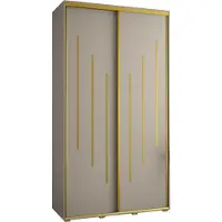 MEBLE KRYSPOL Kryspol Dakota 8 Schrank, zwei Türen - 235,2x130x45cm - Kaschmir Gold