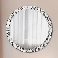 Coloray Spiegel - Mirror zum Wandspiegel Schlafzimmer – Schminkspiegel- Schmetterling- Ø90cm