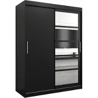 MEBLE KRYSPOL Kleiderschrank, Schiebetürenschrank Schlafzimmer, Schrank mit Spiegel ROMA 1 150 cm