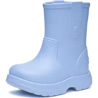 Ladeheid x Camminare Gummistiefel Kinder aus leichtem EVA wasserdicht rutschfest und angenehm flexibel mit schlichtem robustem Design für komfortable Alltagswege LA-CA-18 (HellBlau, 26/27 EU)