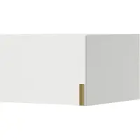 Mzm24 Aufsatz für Schrank Napoli 1D 50 Weiß (schwarzer oder goldener Griff)