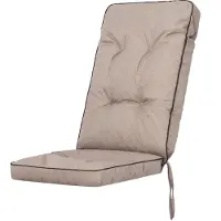 Bjird Sesselkissen, Kissen für Rattanmöbel, Steppkissen, Sitzkissen für Sessel / Stühle - Indoor & Outdoor - Gesteppt - 120x50 cm, Beige Ekolen