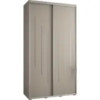MEBLE KRYSPOL Kryspol Dakota 8 Schrank, zwei Türen - 235,2x130x45cm - Kaschmir Silber