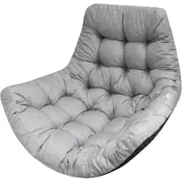 Bjird Hängesessel Kissen, Auflage für Papasansessel - 100x120 cm, Grau (Oxford) - Polster, Sitzkissen, Hängeschaukel, Hängekorb