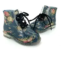 Heimtexland Kinder Gummistiefel Schnürboots Mädchen Herbst Stiefeletten Stiefel Boots Typ880 Rosen 30