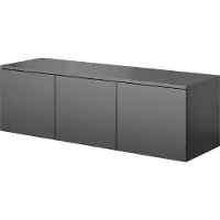 PAWS MÖBEL Graphit, Anthrazit wandmontierter RTV-Schrank, 120x38x37, TV-Schrank, modern matt
