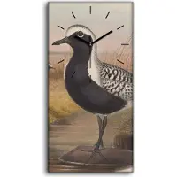 Coloray Dekor Leinwand Uhr Wandbilder Geräuschlos 30x60 Vögel Wild Tiere Zeichnung Kunst - schwarze Hände