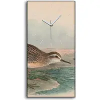 Coloray Dekor Leinwand Uhr Wandbilder Geräuschlos 30x60 Vögel Wild Tiere Zeichnung Kunst - weiße Hände