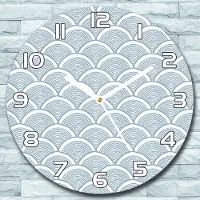 Coloray Wanduhr aus Glas Rund fi 30 Wasser Kreise Quarz Deko Schlafzimmer Büro