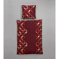 Hahn Textilien Hahn Microfaser Bettwäsche 155x220 cm + 80x80 cm Rot