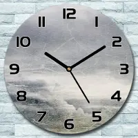 Coloray Wanduhr aus Glas Rund fi 30 Himmel Kunst Malerei Quarz Deko Schlafzimmer Büro