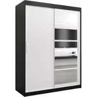 MEBLE KRYSPOL Kleiderschrank, Schiebetürenschrank Schlafzimmer, Schrank mit Spiegel ROMA 1 150 cm