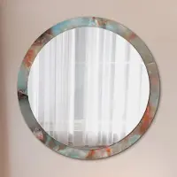 Coloray Spiegel - Mirror zum Wandspiegel Schlafzimmer – Schminkspiegel- Onyx Murmeln- Ø100cm
