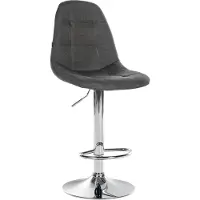 BellaFurn Barhocker Stoff dunkelgrau – Tresenstuhl – höhenverstellbar für optimalen Komfort