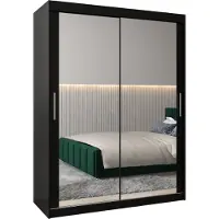 MEBLE KRYSPOL Kleiderschrank, Schiebetürenschrank Schlafzimmer, Schrank mit Spiegel TOKYO 3 150 cm