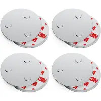 Conecto , Magnet-Halterung, Starke Magnet-Befestigung, universell verwendbar, magnetisch und mit Bohrloch, geeignet für Rauch-Warn-Melder, 60mm, 4er Se