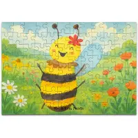 Mr. & Mrs. Panda Puzzle Biene Happy Design 96 Teile - Weiß - Geschenk, Legespiel, 1000, 500, 2000, 300