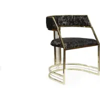 AEA Schwarzer Edelstahlstuhl Moderne Esszimmer Möbel Polsterstuhl Stühle