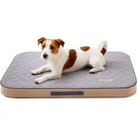 DOTTY Orthopädische Hundematratze, Memory foam VISCO Orthopädisches Hundebett Farbe Grau Größe S (60 cm x 45 cm)