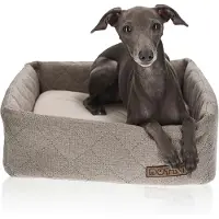 DOTTY Hundesofa CUBE Hundebett Hundekissen Tierbett Katzenbett Hundekorb Schlafplatz Größe M (50 x 50 cm)