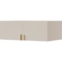 Mzm24 Aufsatz für Schrank Napoli 2D 100 Kaschmir (schwarzer oder goldener Griff)