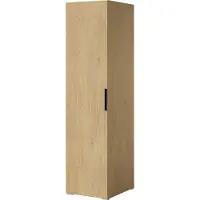 Mzm24 Drehtürenschrank Napoli 1D 50 Eiche Cremona (schwarzer oder goldener Griff)