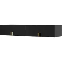 Mzm24 Aufsatz für Schrank Napoli 4D 200 Schwarz (schwarzer oder goldener Griff)