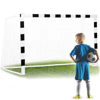 B2X Fußballtor 300 x 200 x 120 cm NS-465 schwarz/weiß