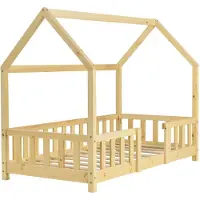 In And OutdoorMatch Kinderbett Austyn - Mit Fallschutz - 70x140 cm - Holz - Für Mädchen - Für Jungen - Für Kinder